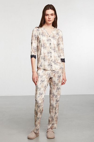 Catherine's Set de pijamale de maternitate cu modele florale