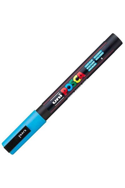 Uni Pc-3M Posca Marker - 0.9-1.3mm Light Blue