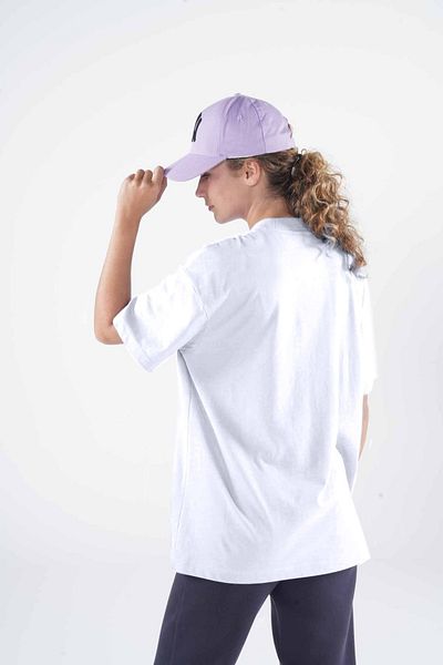 Friday Offset Tricou alb pentru damă, 100% bumbac, cu decolteu rotund