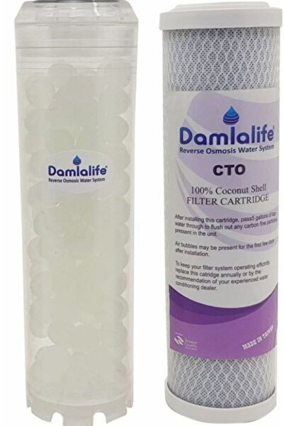damlalife Atlas 10'' Kuyu Suyu Filtre Kireç Önleyici Silifoz blok karbon filtre