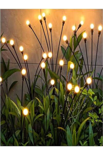 B&L BORA LIGHTHING BORA AYDINLATMA 2 Adet Güneş Enerjili Solar Ateş Böceği Gü...