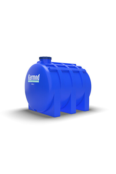 Karmod 5 Ton Polietilen Yatay Su Deposu - Mavi