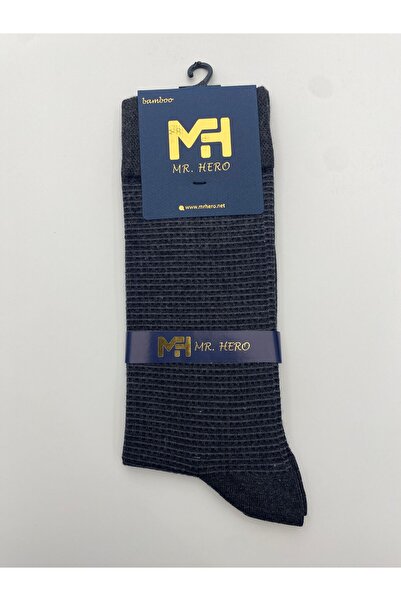 MRHERO 6-Piece Bamboo Men's Long Socks - Anthracite Perfume Scented