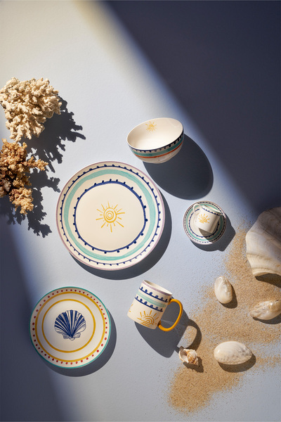 Emsan Voyage Shell 2-Piece Cake Plate - 21 cm