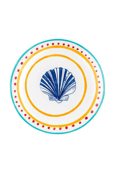 Emsan Voyage Shell 2-Piece Cake Plate - 21 cm