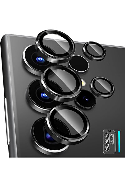 m.tk moveteck Samsung Galaxy S24 Ultra Kamera Koruyucu Lens Camı Metal JOKO P...