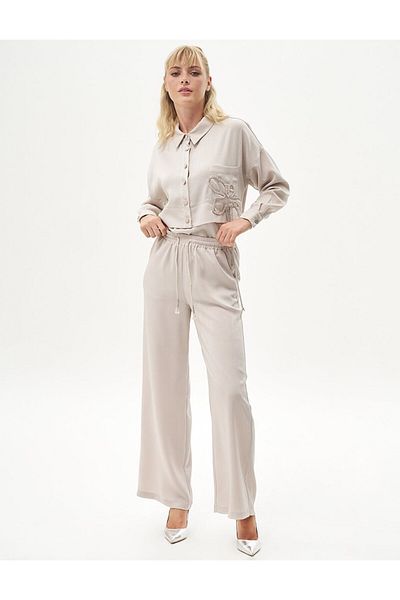 Kayra Elastic Waist Pants