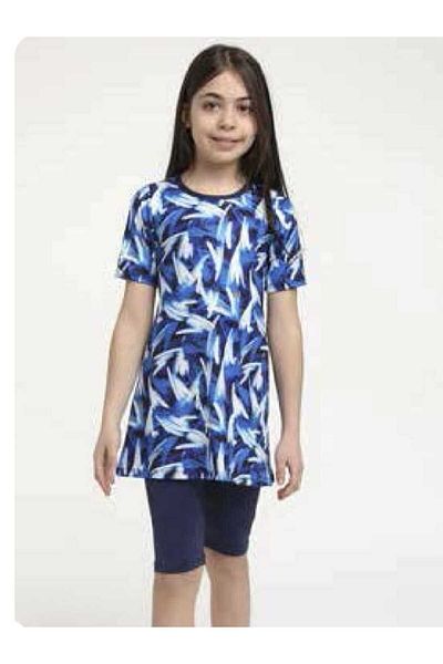 GC GÖKHAN CLUB Half Sleeve and Half Closed Hijab Swimsuit - Girl