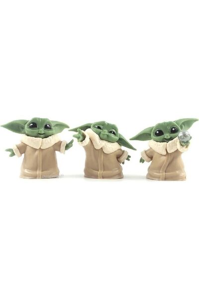 Patavat Baby Yoda 6lı Set Figür Biblo 6 Adet Figür