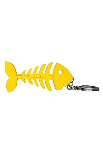 Tesseract Yellow Animated Anchor Keychain