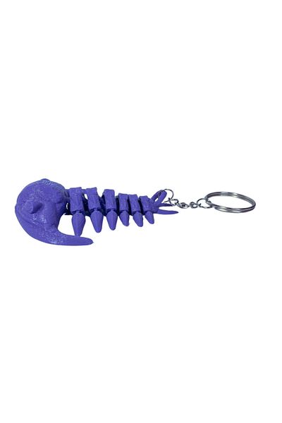 Tesseract Purple Animated Stingray Keychain