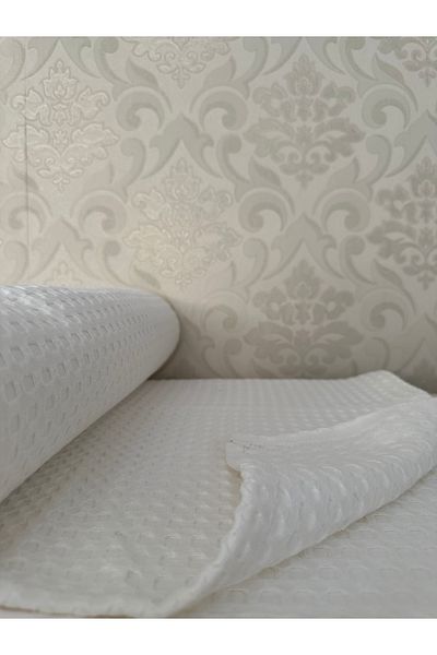 Muteks Premium White Color 100% Cotton Single Summer Blanket - Bedspread, Anti-Sweat Fabric (160x240cm)