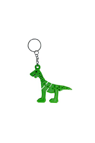 Tesseract Pistachio Green Movable Diplo Keychain