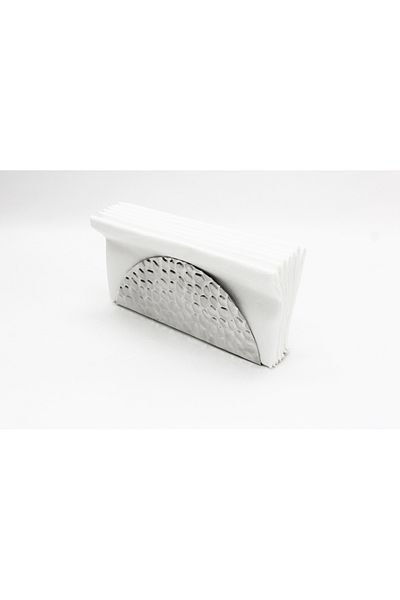 MOENA Studio Studio Decorative Patterned Chrome Plated Napkin Holder