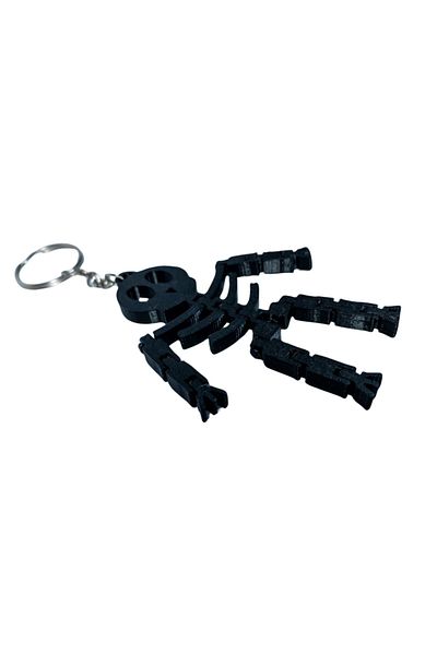 Tesseract Black Movable Skeletor Keychain