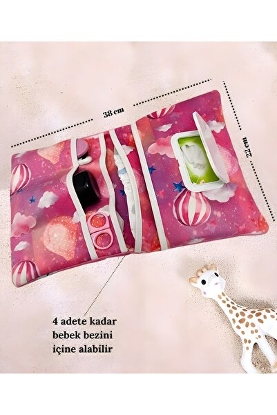 Pelangi Double Sided Patterned Mother Baby Care Bag Organizer with Changing C...