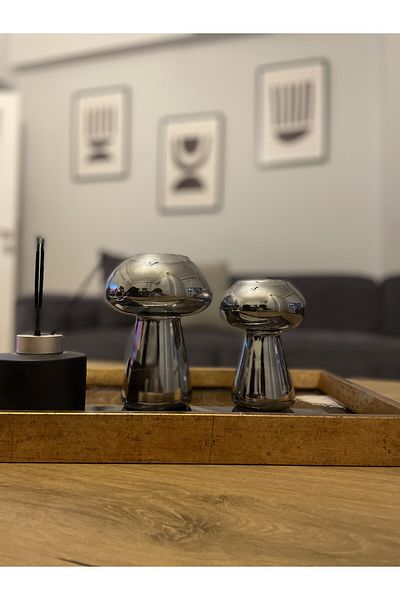 CS Home Design Mushroom Vase Set of 2