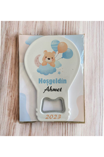 Hediyelen Yenidoğan Bebek Hediyesi Balon Açacak Magnet Baby Shower Hediyesi 1...