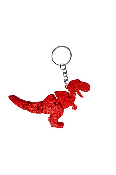 Tesseract Red Dino Movable Keychain