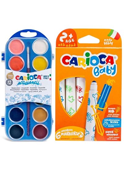 CARIOCA Baby Keçeli Kalem ve Sulu Boya Seti