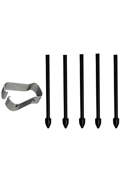 NANOSPACE Samsung Galaxy Tab S6 Lite - 5 قطع من أطراف القلم السوداء المتوافقة