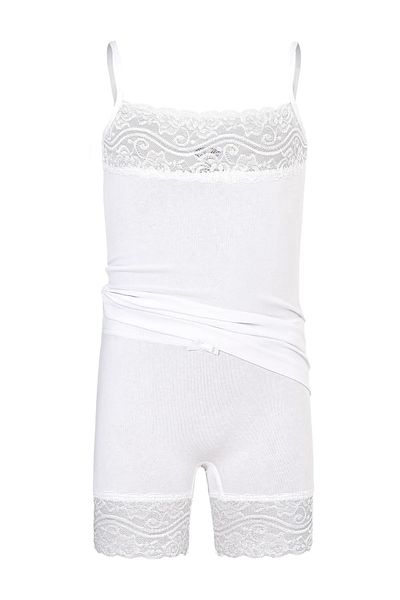 Şahin 3 Pieces Lycra Lace Athlete Shorts Set for Girls - 95% Cotton 5% Elastane