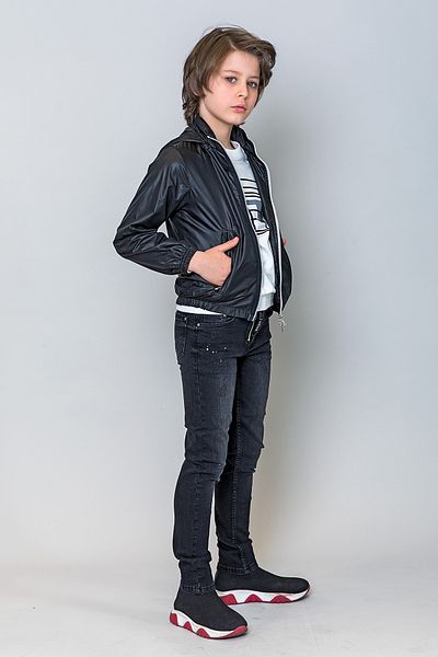 incity Boy's Shiny Fabric Raincoat