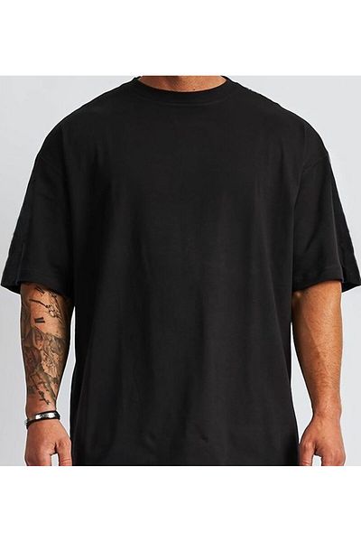 THE WHITE Ανδρικό μπλουζάκι Pro Printed Oversize Μαύρο