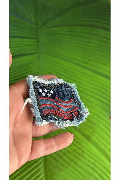 Gönülden Tasarım 8X6 CM DENIM JAILI - VEZENI AMBLEM AKSESUAR ZA ŠIVANJE ODEĆE