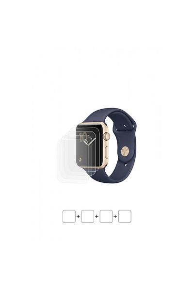 Wrapsol Apple Watch Series 1 42 ملم - واقي شاشة للساعة الذكية من مادة البولي يوريثين