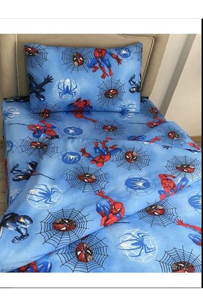 GOLDRİSE Spiderman Patterned Single Spider Sheet Set - 100*200 Elastic