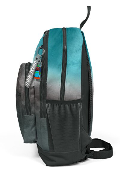 Coral High Kids Turkuaz Gri Batik Okul Sırt Çantası 23768