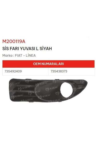 Genel Markalar FİAT LİNEA SİS FARI YUVASI SOL ÖN SİYAH NS 735492409 735438373...