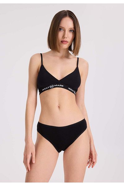 WESTMARK LONDON Slip pentru femei, 5 bucăți, mărime mini - Negru, alb, bumbac nud EVA Rib Mini
