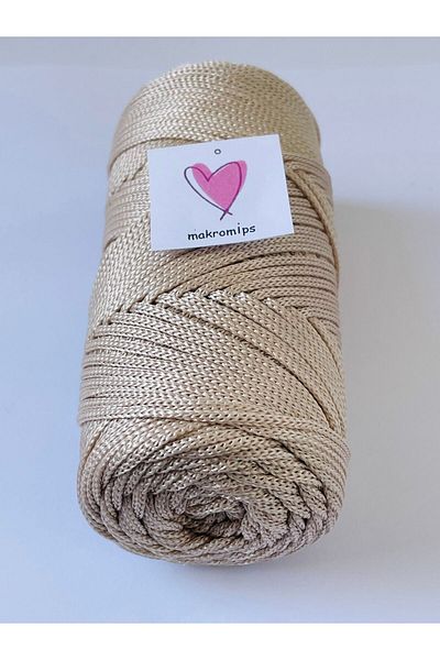 Makromİps 1.Quality Premium Polyster Macrame Thread - 100g 1.5mm Hobby Hand Knitted Bag