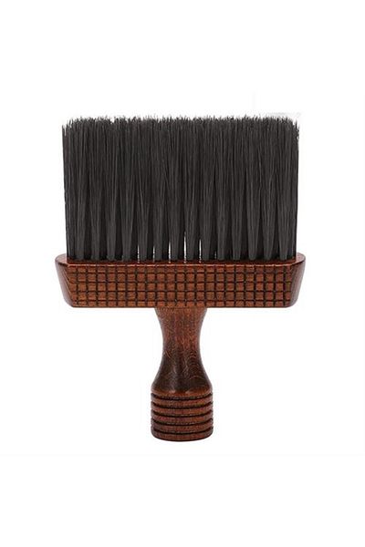 Nano Absolute Nape Brush Wooden Nape and Beard Hair Cleaning Brush for Barbers and Hairdressers