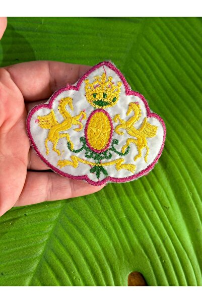 Gönülden Tasarım 8X7 см Біла вишивка та фігурна нашивка на одязі