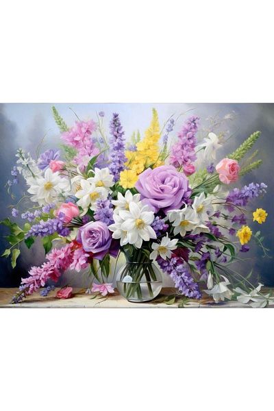 dialands 65x50cm Colorful Flowers - DM222