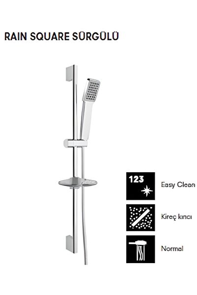 KALE RAIN SQUARE SÜRGÜLÜ EL DUŞU TAKIMI