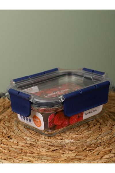 Viyalente 2 Lock & Lock Airtight Glass Storage Container 380 ml| 400°C Safe as Heat