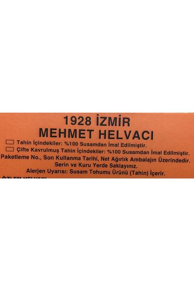 1928 MEHMET HELVACI 2 kg Double Roasted Tahini