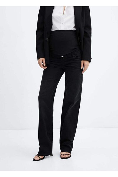 MANGO Woman Wideleg Pregnant Jeans