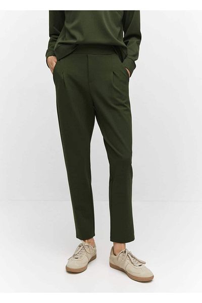 MANGO Woman Jogger kalhoty s kapsami