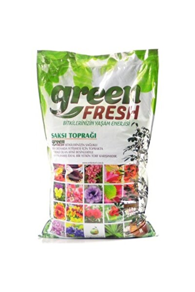 YEŞİLİMARKET Green Fresh Torf Toprağı Perlit Katkılı 5 Lt Saksı Çiçek Toprağı