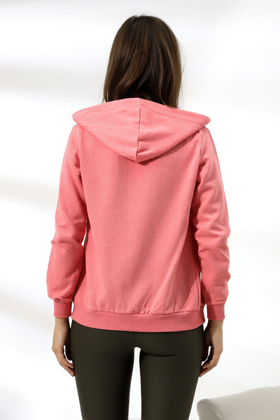 Flyboard Φούτερ με κουκούλα με φερμουάρ 19116 Ροζ