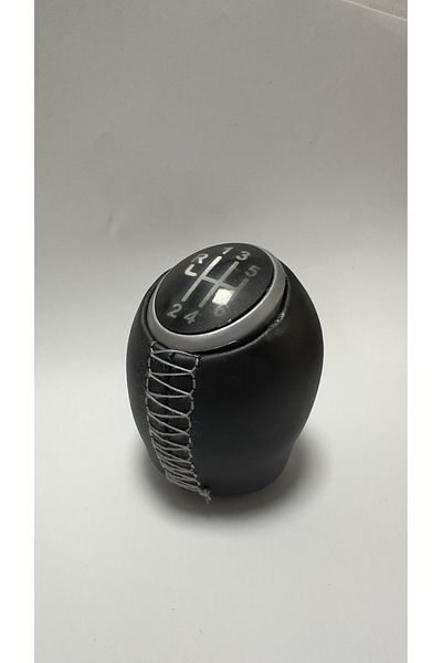imza direksiyon kılıfı Renault Megane 3 / Fluence / Scenic 3 - GRAY Leather Gear Shift Knob (6 Forward)