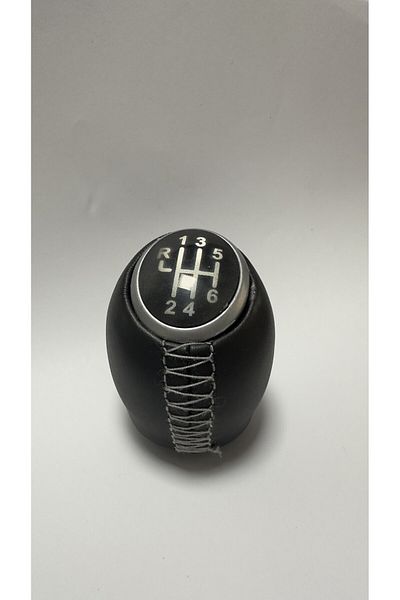 imza direksiyon kılıfı Renault Megane 3 / Fluence / Scenic 3 - GRAY Leather Gear Shift Knob (6 Forward)