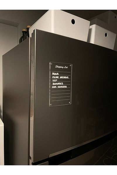 TREND Magnetic Plexiglass Shopping Missing List Board (transparent - White)