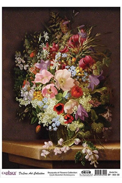 Cadence Bf 03 Çiçek Serisi Pirinç Dekopaj 30x42