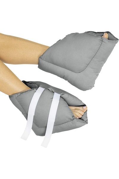 Devi 1 Heel Pillow, Protective PillowFoot Pillow Grey for Wounds and Post-Surgical